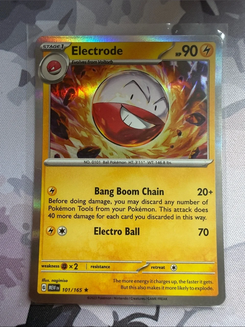 Voltorb Electrode Reverse Holo Evolution Pokémon Card Lot TCG Pokemon 151 ✨5/$25